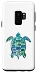 Coque pour Galaxy S9 Save The Turtles Tortue de mer Animaux Océan Tortue de mer