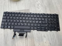 Original Dell Precision 7530 7540 7730 7740 NORDIC Backlit Keyboard 0RX21J Tangentbord