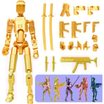 T13 Action Figure, Titan 13 Action Figure 3D Titans Figure, 3D Printed Action Figure Nova 13 Action Figure, Multi-Articular Action Figures Gold