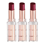 3 x L'Oreal Paris Color Riche Shine Lipstick - Wild Fig Plump