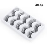 5 Pairs/box False Eyelashes Extension Tools 3d Mink Hair 3d-88
