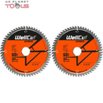 WellCut TCT Saw Blade 160mm x 60T x 20mm Bore For Festool - TS55 Pack of 2