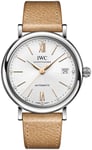 IWC IW458601 Portofino Sølvfarvet/Læder Ø37 mm