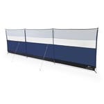 Kampa 4 Steel Poled 5m Camping Windbreak with Clear Viewing Panels - Midnight