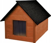 Woodok Hund Kennel Isolerad Trä Husdjur Hus Skydd Tak Varm Säng Djur Stor Xl