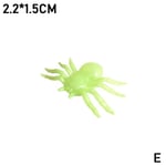 Flexible Plastic Simulation Spiders Toy Joke Scream Party E Luminous 2.2*1.5cm