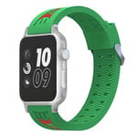 Apple Watch Series 4 44mm smiling face silicone watch band - Green