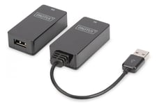 USB Extender, USB1.1, up to 45 m / 150 ft for use with Cat5/5e/6 (UTP, STP or SFT) cable