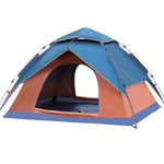 Nologo Durable Camping Tent Big Dome Tent Camping Tent Suitable for 3-4 People, Waterproof Tent for 4 Seasons Suitable for Hiking or Beach 230 * 200 * 140cm,Easy to Install