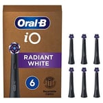 Oral-B iO Radiant White Electric Toothbrush Head, Angled Bristles Deeper Plaque 