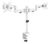 -PS WHITE LINE WA90 Dual-monitor aluminium deskmount, 17"-32", VESA