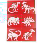 Playbox Barn Schabloner - Dinosaurier 145x145 mm 6 st