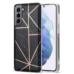 BOOM - Grid skal Galaxy S21 Plus - Svart Marmor Svart