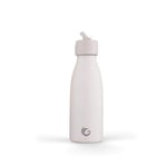 One Green Bottle - Life Collection Stainless Steel Bottle, Triple-Walled Isothermal Insulated Water Bottle, Leakproof Bottle for Hot and Cold Drinks, 350 ml (Pompom)