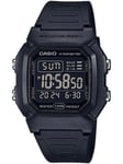 Wristwatch CASIO W-800H-1B Silicone Black Chrono Alarm Dual Time Sub 100mt
