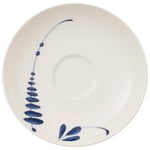 Villeroy & Boch Vieux Luxembourg Brindille Sous-Tasse, 14 cm, Porcelaine Premium, Blanc/Bleu