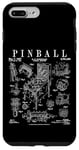 Pinball Arcade Gaming Machine Vintage Gamer Imprimé Brevet Coque pour iPhone 7 Plus/8 Plus