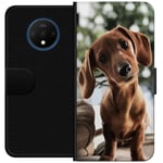 OnePlus 7T Musta Lompakkokotelo Ung Hund