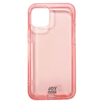 iPhone 12 Mini Joy Case Fleksibelt Plast Deksel - Gjennomsiktig / Pink