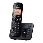 Panasonic KX-TGC260EB Cordless Phone, Single Handset with Answering Machine
