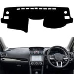 JJKTCV Fiber Material Car Dashboard Mat Car Interior Black Car Sunscreen Mat,FOR Subaru Impreza XV WRX Forester SJ 2012-2016