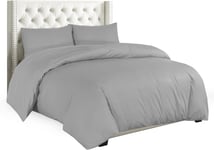 Sapphire Collection Plain Duvet Cover With Pillow Cases Non Iron Percale Quilt