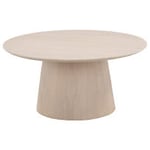 Nordic Furniture Group Hövik soffbord vitpigmenterad ekfanér Ø80 cm