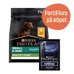 Small & Mini Puppy Healthy Start Torrfoder med Kyckling + 7-pack FortiFlora - Torrfoder 7 kg + 7-pack FortiFlora