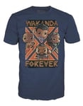 Funko Boxed Tees: Black Pander - Wakanda Forever - Group - (L) - Black Panther - Wakanda Forever - T-Shirt - Vêtements - Idée de à Manches Courtes pour Les Adultes Les Hommes