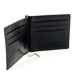 The Bridge Wallet with Money Clip Story Line Black Leather 6cc 01220001-20