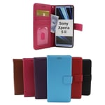 New Standcase Wallet Sony Xperia 5 II (XQ-AS52) (Svart) Brun