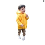 Baby Kid Children Dinosaur Rain Coat Poncho Rainwear Jacket Yellow M