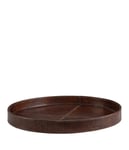 Artwood Mendoza Bricka Leather Round Ø41cm (Brown)