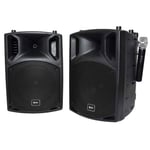 QTX PAV10 Portable PA System with UHF Microphones, Bluetooth & DVD Player