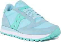 Saucony Jazz Original Womens Lace Up 80s Retro Trainers In Mint Size UK 3 - 8