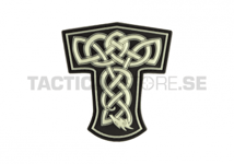 Annan Tillverkare JTG Thors Hammare Dragon PVC Patch (Färg: Glow in the Dark)