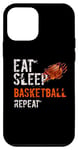iPhone 12 mini Basketball Eat Sleep Basketball Repeat Case