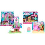 Gabby's Dollhouse, Transforming Garden Treehouse Playset & Baby Box Craft-A-Riffic Room with Baby Box Cat Figure, Accessories, Furniture and Dollhouse Deliveries