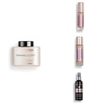 Makeup Revolution, Perfect Base Face Bundle, Conceal & Define C7 / F7 Concealer & Foundation, Translucent Loose Baking Powder and Glow Fixing Spray