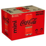Soda Sans Sucres Sans Caféine Coca-cola Zero - Le Pack De 6 Canettes De 20cl