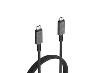 Câble USB 4.0 Type-C LinQ PRO 1 m Noir et gris