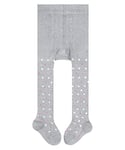 FALKE Unisex Baby Little Dot B TI Cotton Patterned 1 Pair Tights, Grey (Maratona Melange 3172) new - eco-friendly, 12-18 months