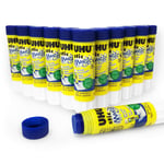 UHU Stic Magic Glue Stick – Pack of 12 – 8.2g – Solvent Free - 3000688