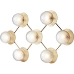 Liila 7 Wall/Ceiling Lamp, Nordic Gold / Clear