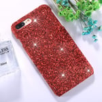 Ruthlessliu New For iPhone 8 Plus & 7 Plus Colorful Sequins Paste Protective Back Cover Case (Black) (Color : Red)