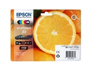 Original Black & Colour Ink Cartridge 5 Pack for Epson Premium XP-635 XP Orange