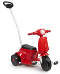 Feber - Scooter 3x1, moto électrique avec accélérateur au guidon, tricycle à pédale, push&go, batterie 6V, pour enfants de 18 mois à 3 ans