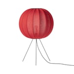 Made By Hand Knit-Wit 60 Round Medium floor lamp Maple red