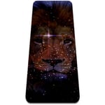 Yoga Mat - Galaxy lion - Extra Thick Non Slip Exercise & Fitness Mat for All Types of Yoga,Pilates & Floor Workouts