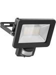 LED outdoor floodlight 30 W with motion sensor